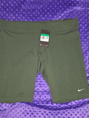 Nike Olive Green Women's Bike Shorts